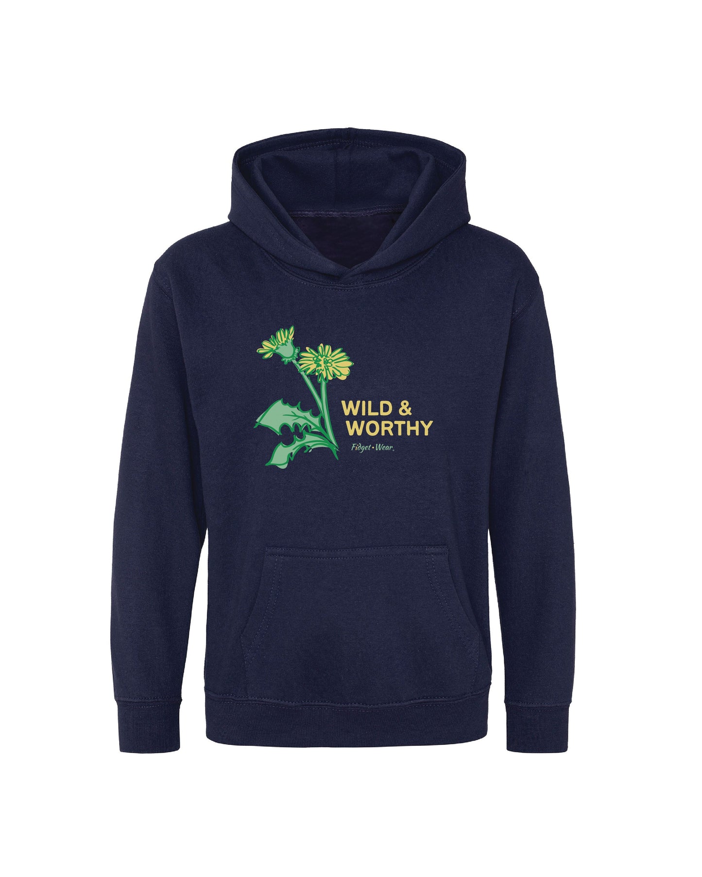 Fidget-Wear Wild & Worthy Youth Graphic Hoodie