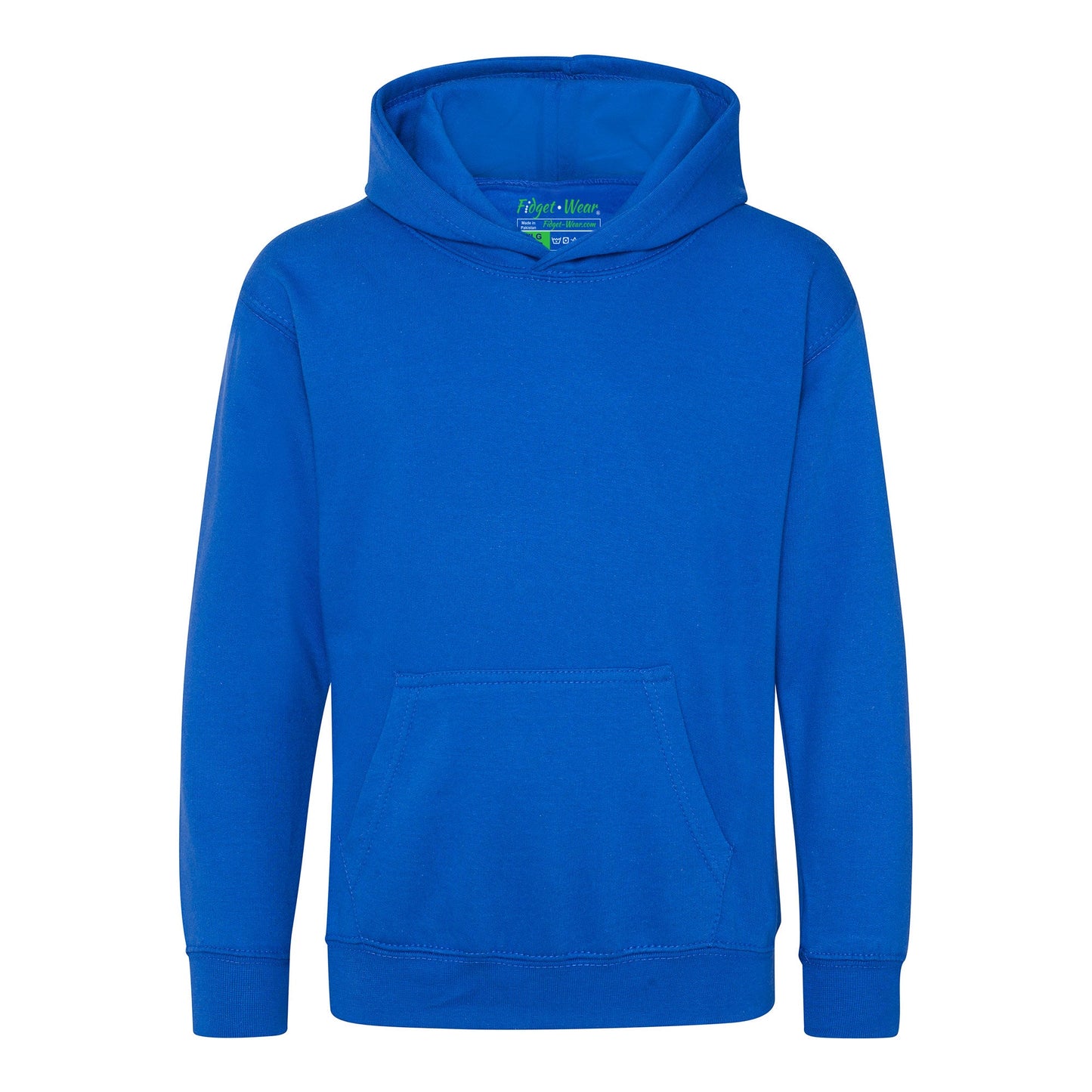 Fidget-Wear Hoodie, Relaxing Royal Blue