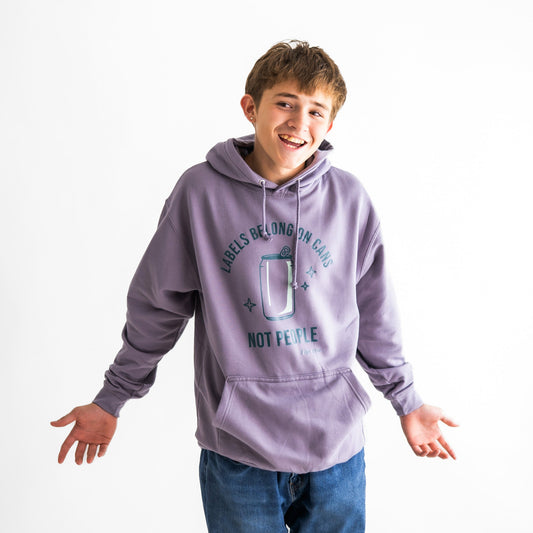 Fidget-Wear Labels Belong On Cans Adult Graphic Hoodie
