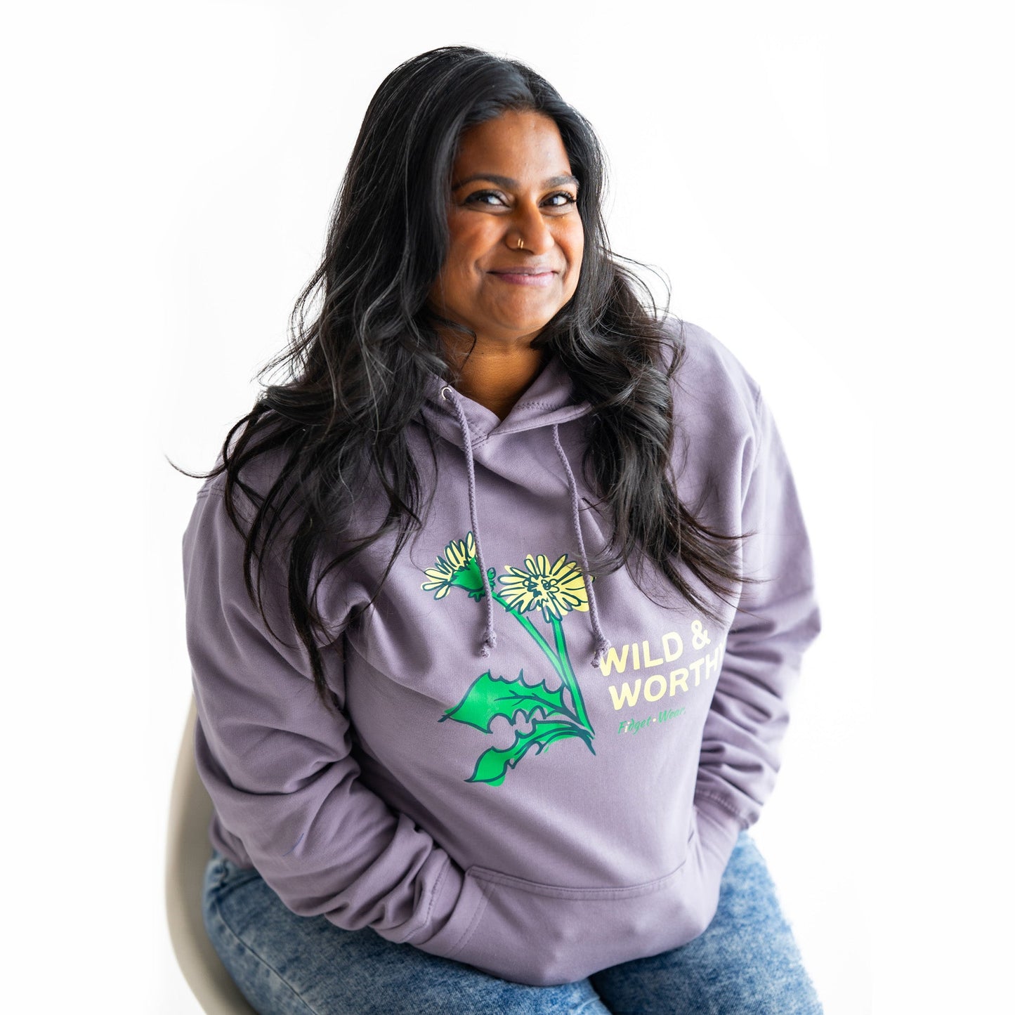 Fidget-Wear Wild & Worthy Adult Graphic Hoodie