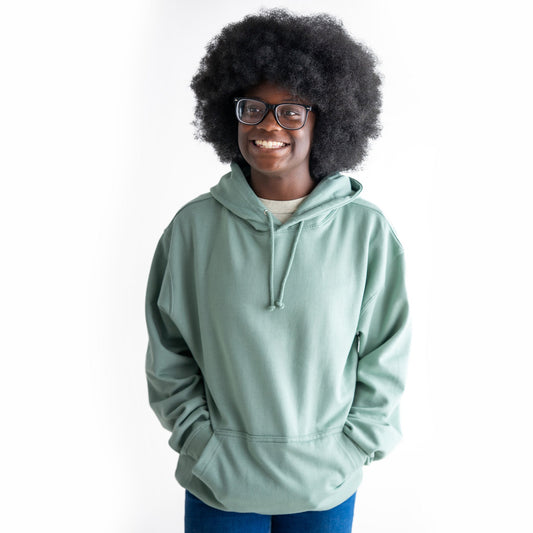 Fidget-Wear Hoodie, Serene Sage