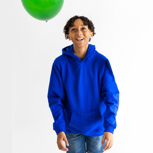 Fidget-Wear Hoodie, Relaxing Royal Blue